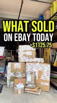 What Sold on eBay Today for $1,125.75