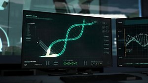 clip-1100733733-medical-biotechnology-laboratory-software-used-analysis-dna