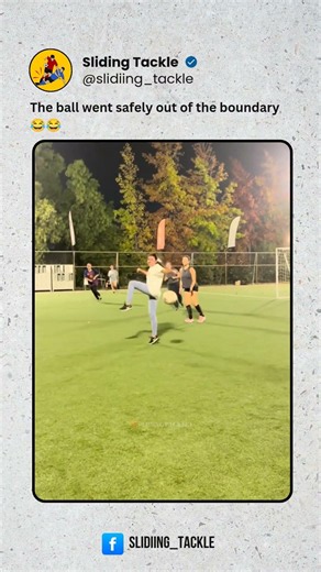 The ball went safely out of the boundary 😂😂 #football #soccer