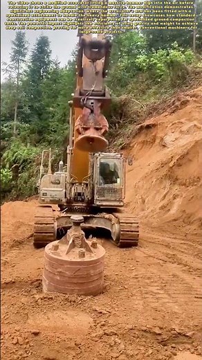 Heavy-Duty Innovation: Transforming an Excavator into a Giant Impact Hammer