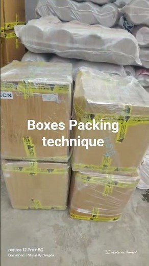 Packing technique Boxes