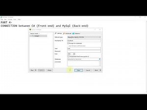 Part 4 Connection of Visual C# and MySql