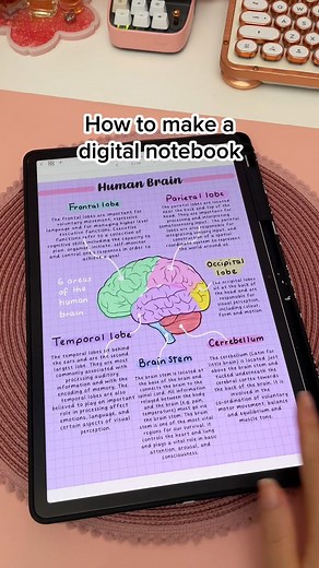 digital planner | goodnotes on Instagram: "Level up your digital notes 💕 Here’s how to make a digital notebook 📓✍️ Save this for later 💡⁣⁣ ⁣⁣ You need a note taking app that can create page hyperlinks. I’m using penly app on my Samsung tablet but this works on iPad & other apps too.⁣ ⁣⁣ 1. Create a new note template. Tip: use different colors! ⁣⁣ 2. Duplicate the pages as many times as you need⁣⁣ 3. Make an index page ⁣⁣ 4. Draw boxes using the shapes tool ⁣⁣ 5. Hyperlink