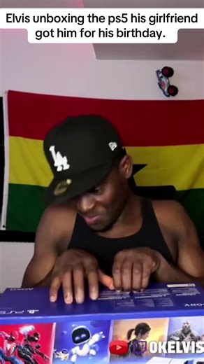 Elvis Unboxes His First PS5 Birthday Gift
