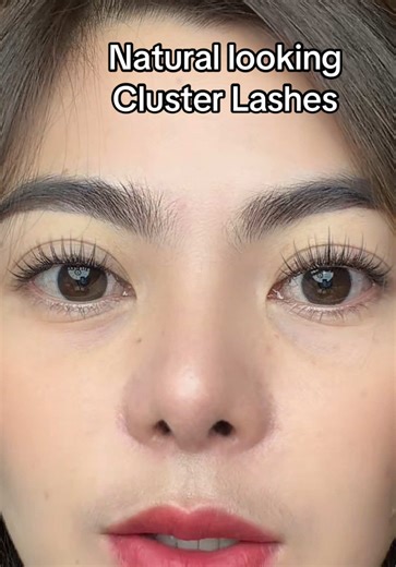 Natural looking cluster lashes #clusterlashes #lashes #eyelashes