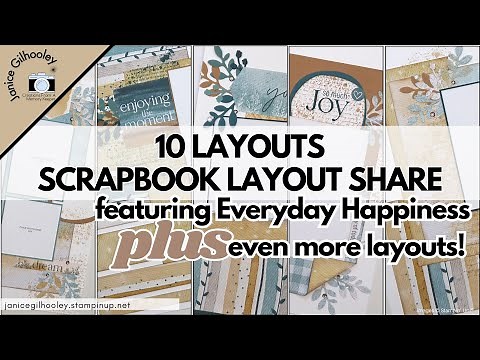 10 Scrapbook Layouts from 1 Paper Pack | Scrapbook Layout Share | Stampin' Up!