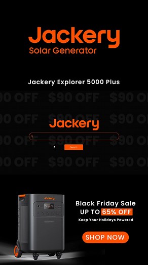 5.9K views | 27% Off Jackery Solar Generator 5000 Plus + Solar Saga...