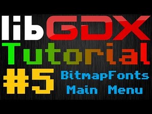 Java Game Development (LibGDX) | Episode 5 - Creating fonts and setting up the MainMenu class