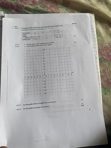 Complete the table to show some of the input and output numbers... | Filo