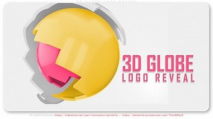3D Globe Logo Reveal