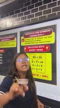 ✅SHORTCUT FOR NUMBERS ENDING WITH 1