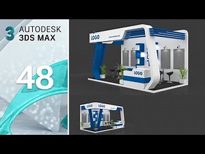 3dsmax Tutorial-48 - Exhibition booth modeling| Full Course in English | Beginners Tutorial