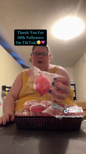 Thank You For 100k Followers On TikTok!☺️💗 I appreciate every single one of you that follow me on any of my business accounts!🥰 craftyslaughter.com to order!