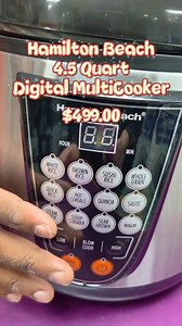 New in stock 🔥 Hamilton Beach 4.5 Qt Digital MultiCooker — convenient, versatile, and easy to use. #new #christmas #cook #trinidadandtobago #fyp | Bel Air Store Limited