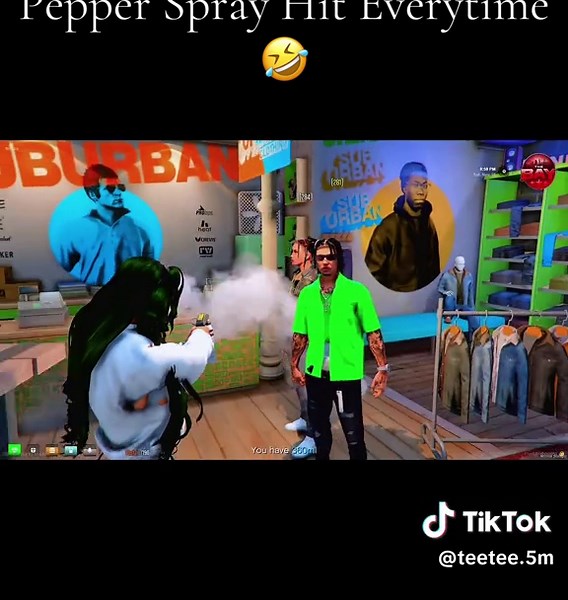 🤷🏽‍♀️ #fiveM #RP | pepper spray