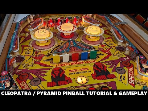 Cleopatra / Pyramid Pinball Tutorial & Gameplay (Gottlieb 1977)