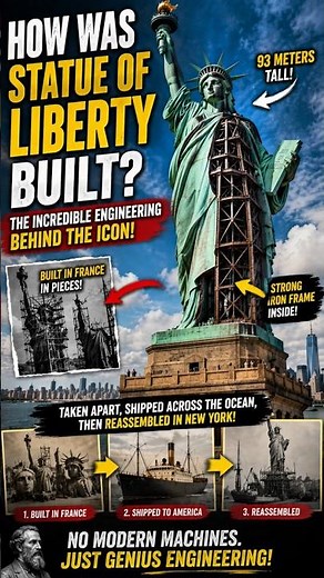 How Was the Statue of Liberty Built? 🗽 The INSANE Engineering Behind It!