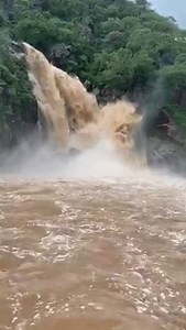 5.5K views · 110 reactions | #Watch Water cascading into Lake Kariba at Sanyati Gorge in Zimbabwe. This has been the experience for the past few days due to heavy downpour in the area. | Zambezi River Authority | Facebook