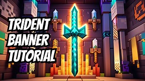 How To Make A Trident Banner In Minecraft