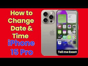 How to Manually Change Date and Time on iPhone 15 Pro (Stop Automatic Time)