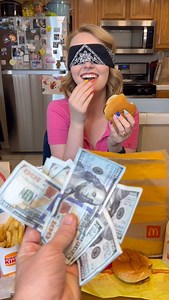 125K views · 2.6K reactions | Fast food blind taste test She tried to guess fast food burgers while blindfolded This original video was produced by Rick Lax Productions and Jennie Carroll. | Home Hacks & Easy Snacks | Facebook