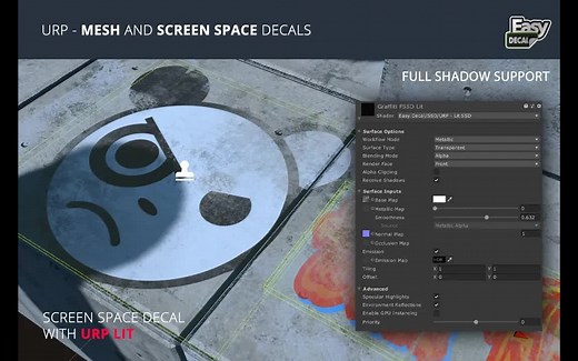 【unity教程】Easy Decal 贴花插件基础教程