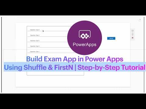 Build Exam App in Power Apps Using Shuffle & FirstN function | Step-by-Step Tutorial #powerapps