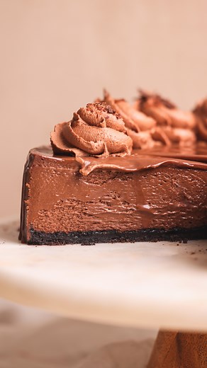 Zoha Malik on Instagram: "The creamiest, dreamiest Chocolate Cheesecake of your life! 🤤🍫 It tastes like the most luxurious, silky chocolate gelato in cheesecake form and that’s all I’ve got to say to convince you to make it. Comment “cheesecake” for the recipe or google bake with Zoha chocolate cheesecake 🫶🏻 https://bakewithzoha.com/best-chocolate-cheesecake/ #chocolate #cheesecake #chocolatecheesecake"