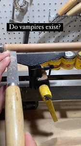 13K views · 34 reactions | You can never have too many wooden stakes. Plus they’re very simple to make. These were turned on a lathe and made from red oak. I think rosewood, hawthorn and ash are supposed to be better for vampire slaying but this’ll have to do for now. . . . . . . . . . . #vampire #woodworking #oak #lathe #woodturning #woodcrafts #crafting #supernatural #goth | Tired Craftsman | Facebook