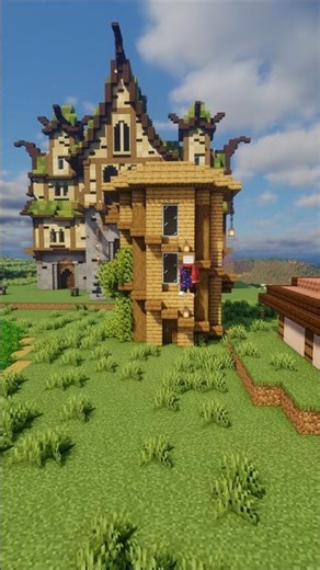 Cozy Rustic Oak Watchtower | Simple & Aesthetic Minecraft Build 🌾✨