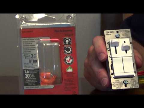 Light and Fan Speed Control for a Ceiling Fan