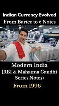 How Indian Currency Evolved – From Barter to ₹Notes #youtubeshorts #shortsfeed #shorts