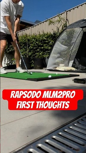 Rapsodo MLM2pro Fist shot and stats #golfsimulator