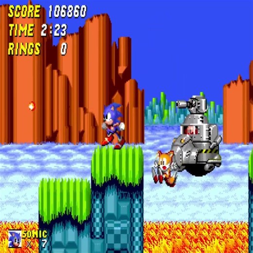 Sonic the Hedgehog 2 Mega Drive - Classic Speed Run HD #retrogaming #gamingshorts