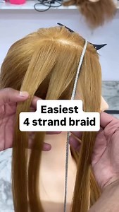 Easiest 4 Strand braid tutorial Share and try #explore #explorepage #instagram #reels #hair #trending | Gautam Hans