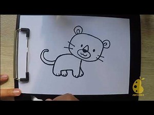 How to Draw baby leopard