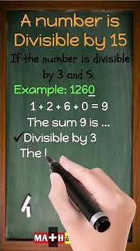 Divisibility Rule of 15 Explained in 30 Seconds!