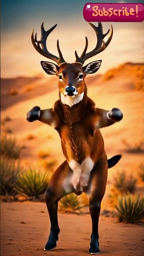 Deer Dancing in the Forest 🦌✨ | Funniest Animal Dance #shorts