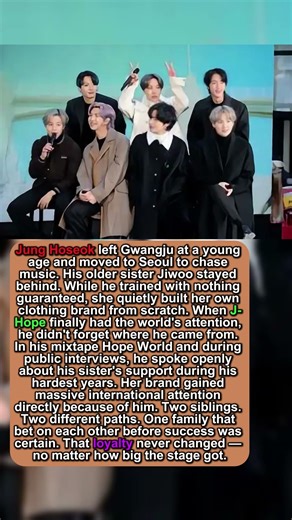 J-Hope's Sister Built Her Business — He Shouted Her Out To Millions