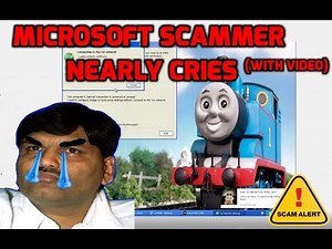 Microsoft scammer nearly CRIES! (confronted hard)