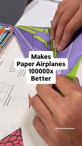 We tried a sample of this paper airplane kit and it’s a great way to make classic origami designs. The sheets are double sided and have markings that illustrate where to fold for paper airplane making success. Let me know if you’d like the link, it’s super affordable for this kit. #PaperAirplane #STEMActivities #KidsCraftTok #HandsOnLearning #creativeplay | The Purple Alphabet | Facebook