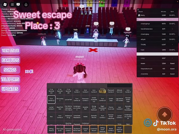 [sweet escape] — {placed : } SOLO! || host user ( glis5717 ) co host user ( misdes1985 ) THANK YALL SO MUCH FOR PUTTING US IN IF U SEE THIS || comp rating ( 8/10 ) #fyp #ora #dancemoms #roblox #dualipa #sweetescape #duo #ate #clockedit #happy #sad #iloveroblox #blowthisup #viral