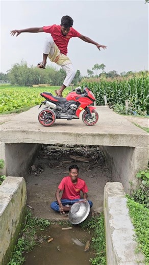 Bike does not start.15#funny #motorbike