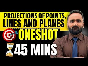 Projections of Points, Lines and Planes|Engineering Graphics|Oneshot|Pradeep Giri Sir