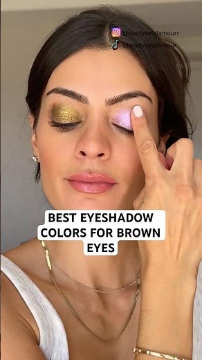 BEST EYESHADOW COLORS FOR BROWN EYES
