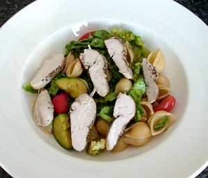 Cold Chicken Breast and Conchiglie Pasta Salad Recipe