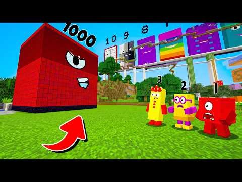 Numberblock EVIL 1000 VS Numberblocks in Minecraft