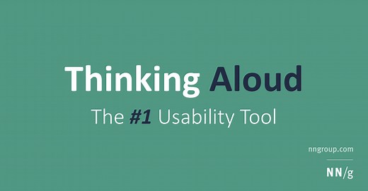 Thinking Aloud: The #1 Usability Tool