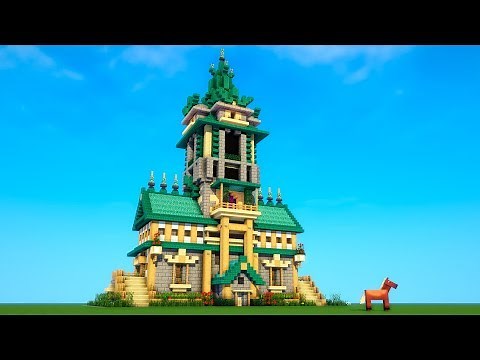 Minecraft - How to build a mansion tutorial - EPIC HOUSE! (#2)