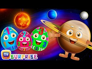 Surprise Eggs Learning Space - Planets Of The Solar System  Sun, Moon, Earth & Stars - ChuChu TV - Videos For Kids